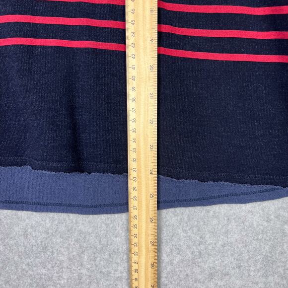 Sundry Midnight Cropped Stripes Hoodie Sweatshirt Size 4/XL - Picture 12 of 12